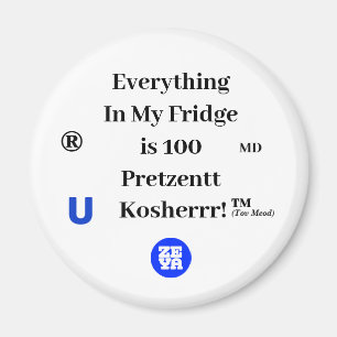 KOSHER FRIDGE MAGNET
