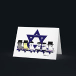 Kosher Kitties In A Row Holiday Card<br><div class="desc">PRLimages is a division of Paintings by Rachel Lowry.</div>