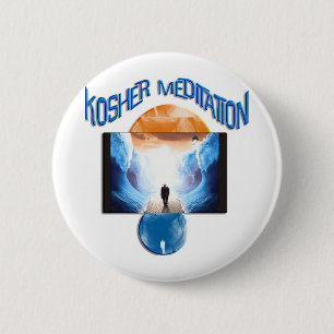 Kosher Meditation 6 Cm Round Badge