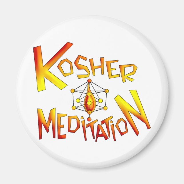 Kosher Meditation Magnet (Front)