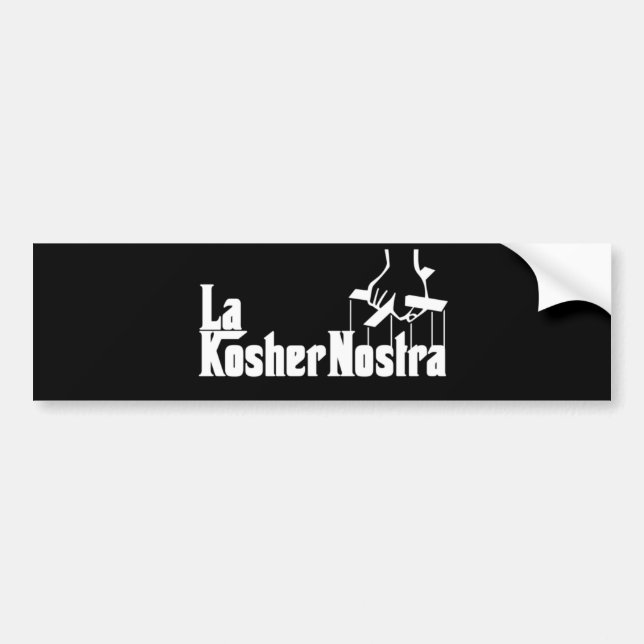 Kosher Nostra Bumper Sticker (Front)