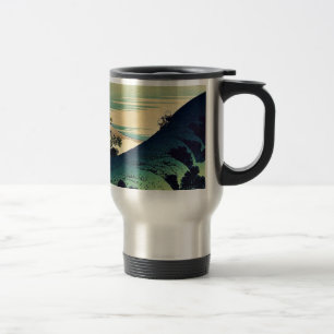 Koshu inume toge by Katsushika, Hokusai Ukiyoe Travel Mug