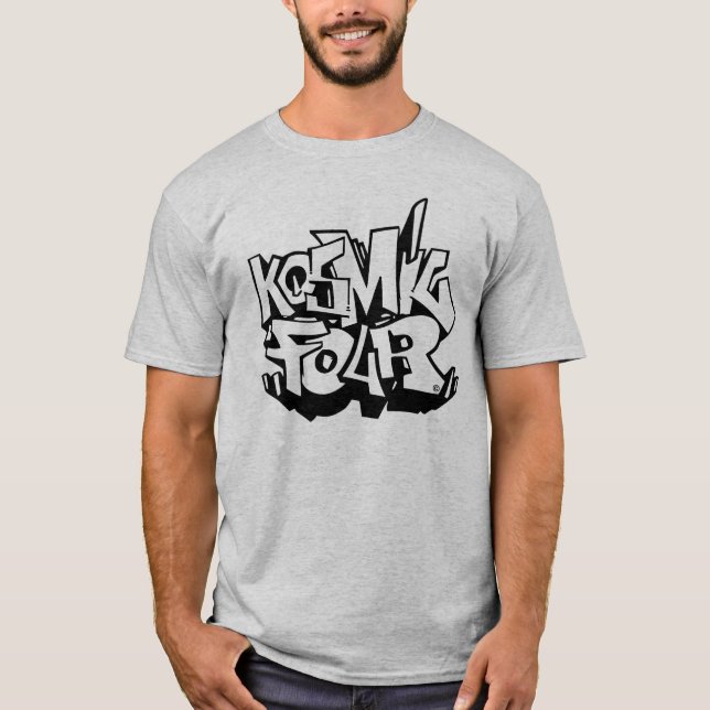 Kosmic 4  Graff Style Logo T-Shirt (Front)