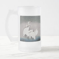 Koson Egrets in the Snow: Vintage Japanese