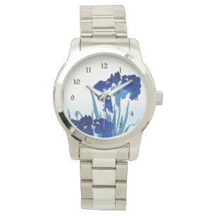 Koson - Iris Flowers, fine art painting Watch