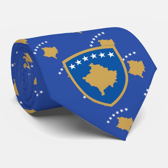 Kosovar Coat of Arms, Kosovo Tie (Rolled)