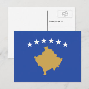 Kosovar Flag, Flag of Kosovo Postcard