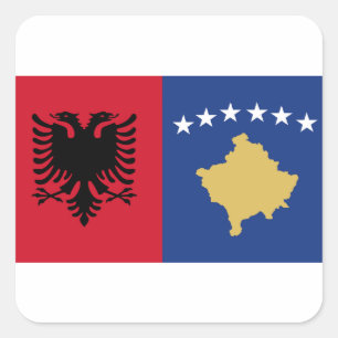 kosovo & albania sticker