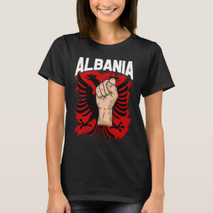 Kosovo Albania Tirana Flag Double Eagle T-Shirt