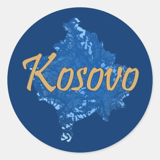 Kosovo Classic Round Sticker (Front)