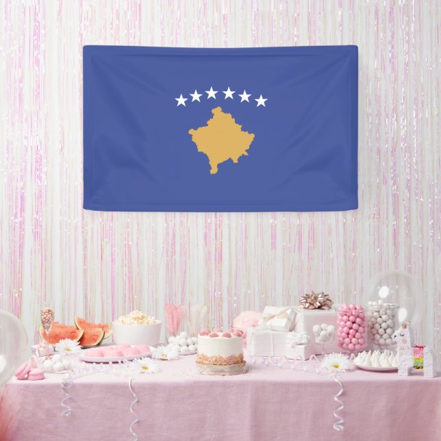 Kosovo flag banner (Party)