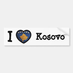 Kosovo Flag Bumper Sticker
