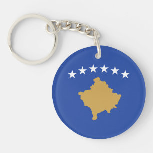 Kosovo Flag Key Ring