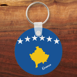 Kosovo Flag & Kosovo holiday, patriots / sports Key Ring