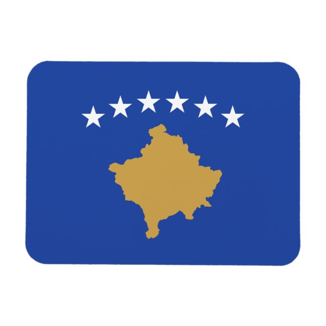 Kosovo Flag Magnet (Horizontal)
