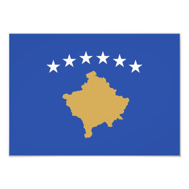 Kosovo Flag Photo Print (Front)