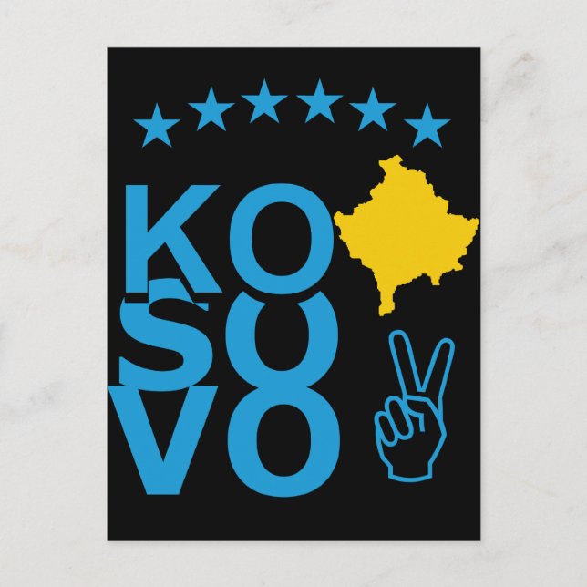 KoSoVo Flag Postcard (Front)