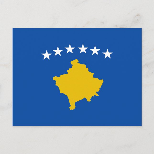 Kosovo Flag Postcard (Front)