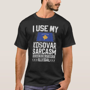 Kosovo Flag Souvenirs For Kosovars Men & Women T-Shirt
