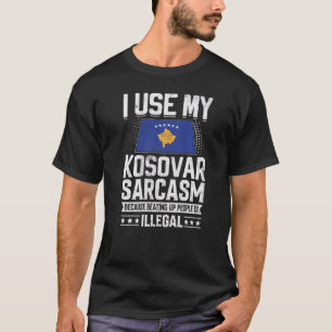 Kosovo Flag Souvenirs For Kosovars Men & Women T-Shirt