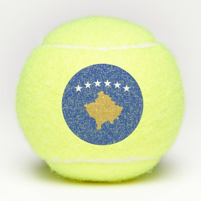 Kosovo Flag Tennis Balls (Front)