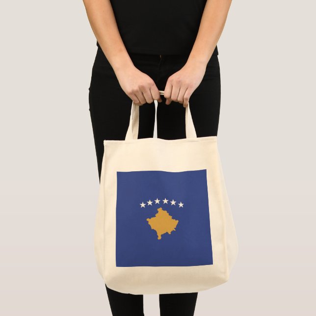 Kosovo flag tote bag (Front (Product))