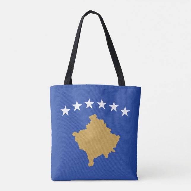 Kosovo Flag Tote Bag (Back)