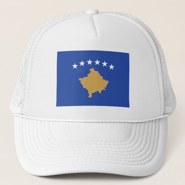 Kosovo Flag Trucker Hat (Front)