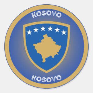 Kosovo Heritage Emblem Classic Round Sticker