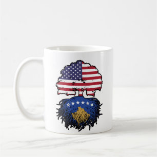 Kosovo Kosovar American USA United States America Coffee Mug