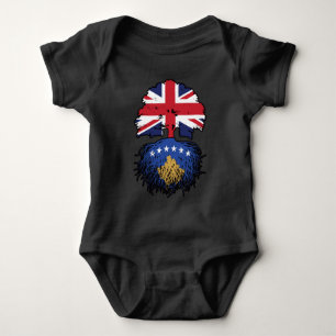 Kosovo Kosovar British UK United Kingdom Britain Baby Bodysuit