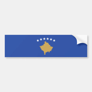 Kosovo/Kosovar Flag Bumper Sticker
