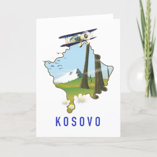 Kosovo map card