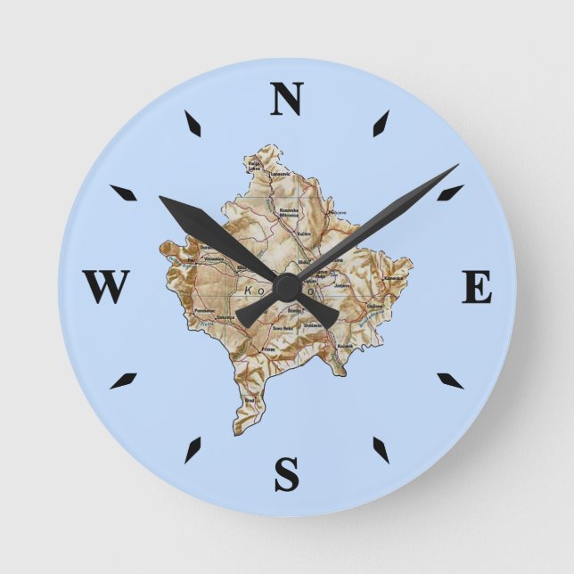 Kosovo Map Clock (Front)