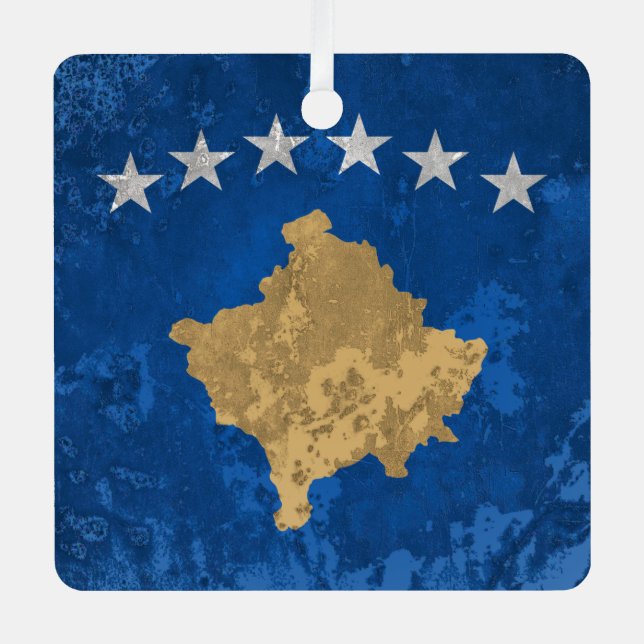 Kosovo Metal Tree Decoration (Front)