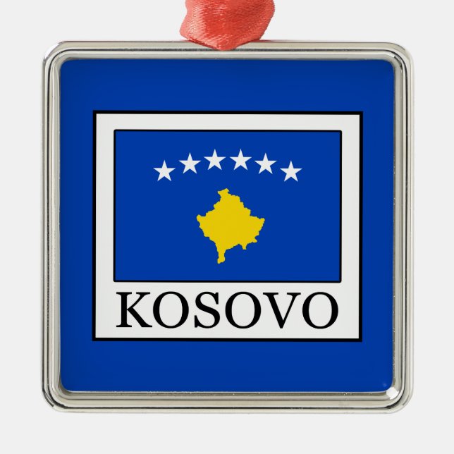 Kosovo Metal Tree Decoration (Front)