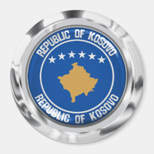 Kosovo Round Emblem Magnet