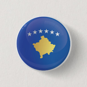 Kosovo  Round Icon Flag  3 Cm Round Badge