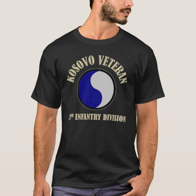 Kosovo Veteran - 29th ID T-Shirt (Front)