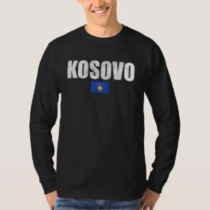 Kosovo Vintage Kosovan Flag Kosovar 1 T-Shirt