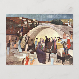 Kosztka - Mary's Well in Nazareth Postcard