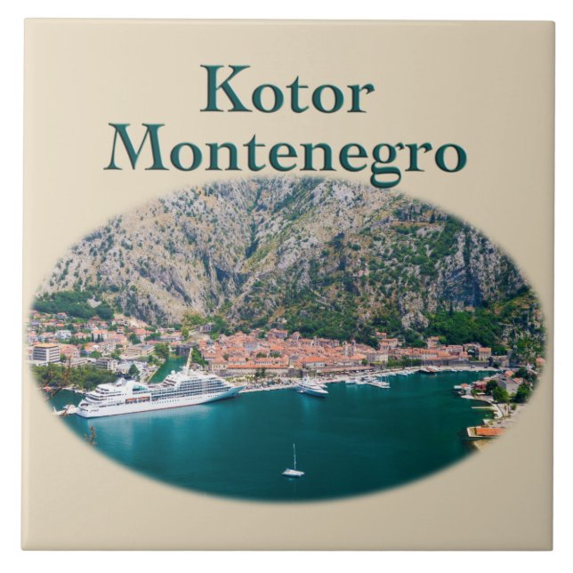 Kotor, Montenegro Tile (Front)