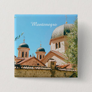 Kotor, Montenegro travel souvenir 15 Cm Square Badge