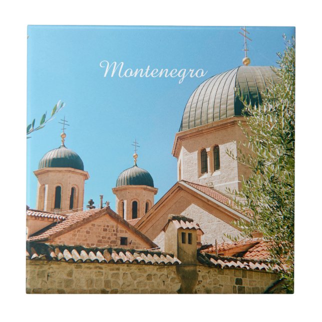 Kotor, Montenegro travel souvenir Tile (Front)