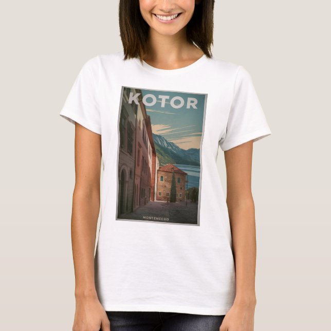 Kotor Montenegro vintage T-Shirt (Front)