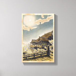 Kotozuka Eiichi The Full Moon View at Kiyomizu Canvas Print