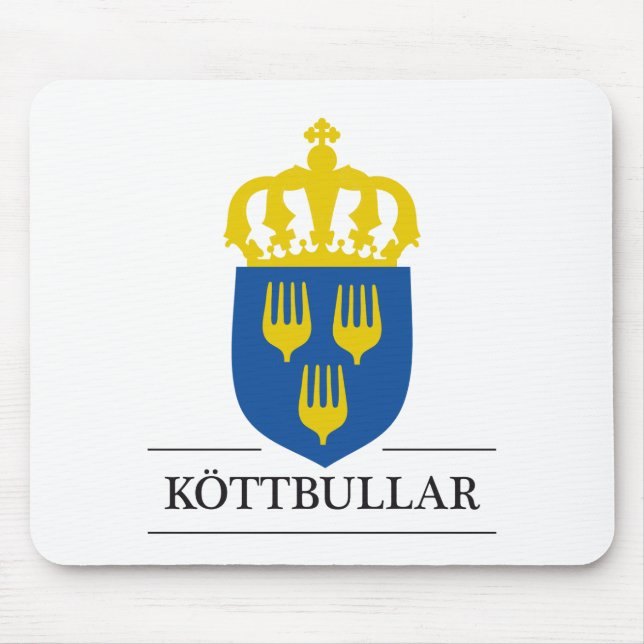 Köttbullar - mat från Sverige Mouse Mat (Front)
