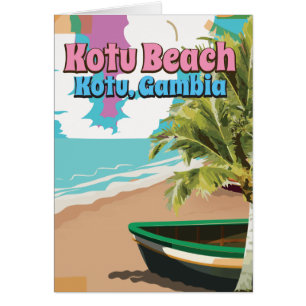 Kotu Beach Kotu, Gambia travel poster