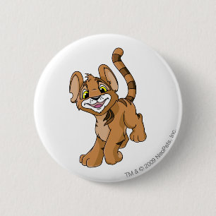 Kougra Brown 6 Cm Round Badge