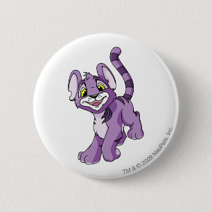 Kougra Purple 6 Cm Round Badge